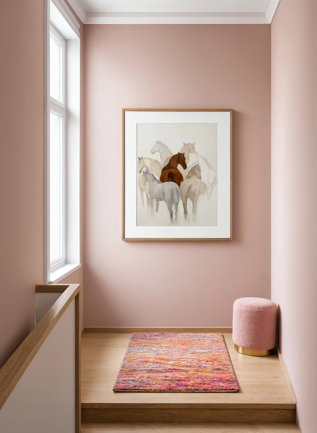 Abstract Horses Variation | Contemporary Equestrian Wall Art Print