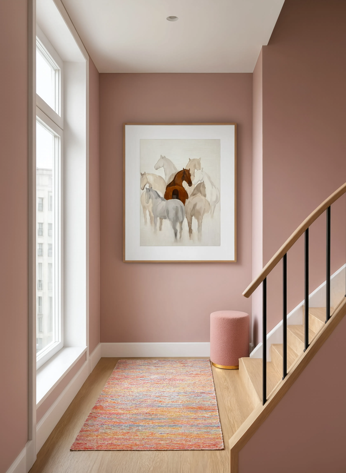 Abstract Horses Variation | Contemporary Equestrian Wall Art Print