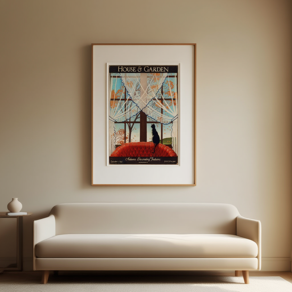 House & Garden – Illustration Cover Vintage Poster