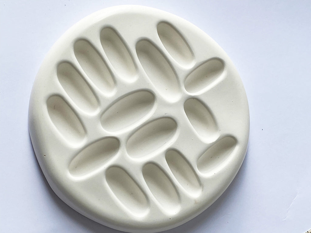 Minimalist Plaster Jewelry Tray Holder – White Cream  Home Decor