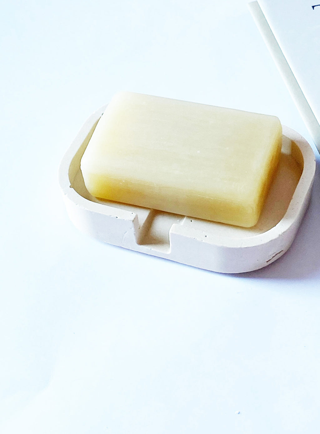 Minimalist  Soap Holder – White Cream Bathroom Decor