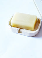 Minimalist  Soap Holder – White Cream Bathroom Decor