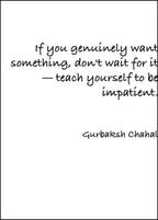 If You Genuinely Want Something, Don't Wait For It Poster - Hakyarts