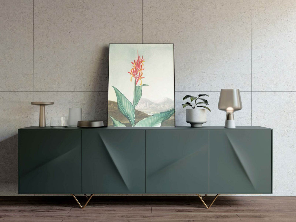 Indian Reed Floral Poster - Hakyarts