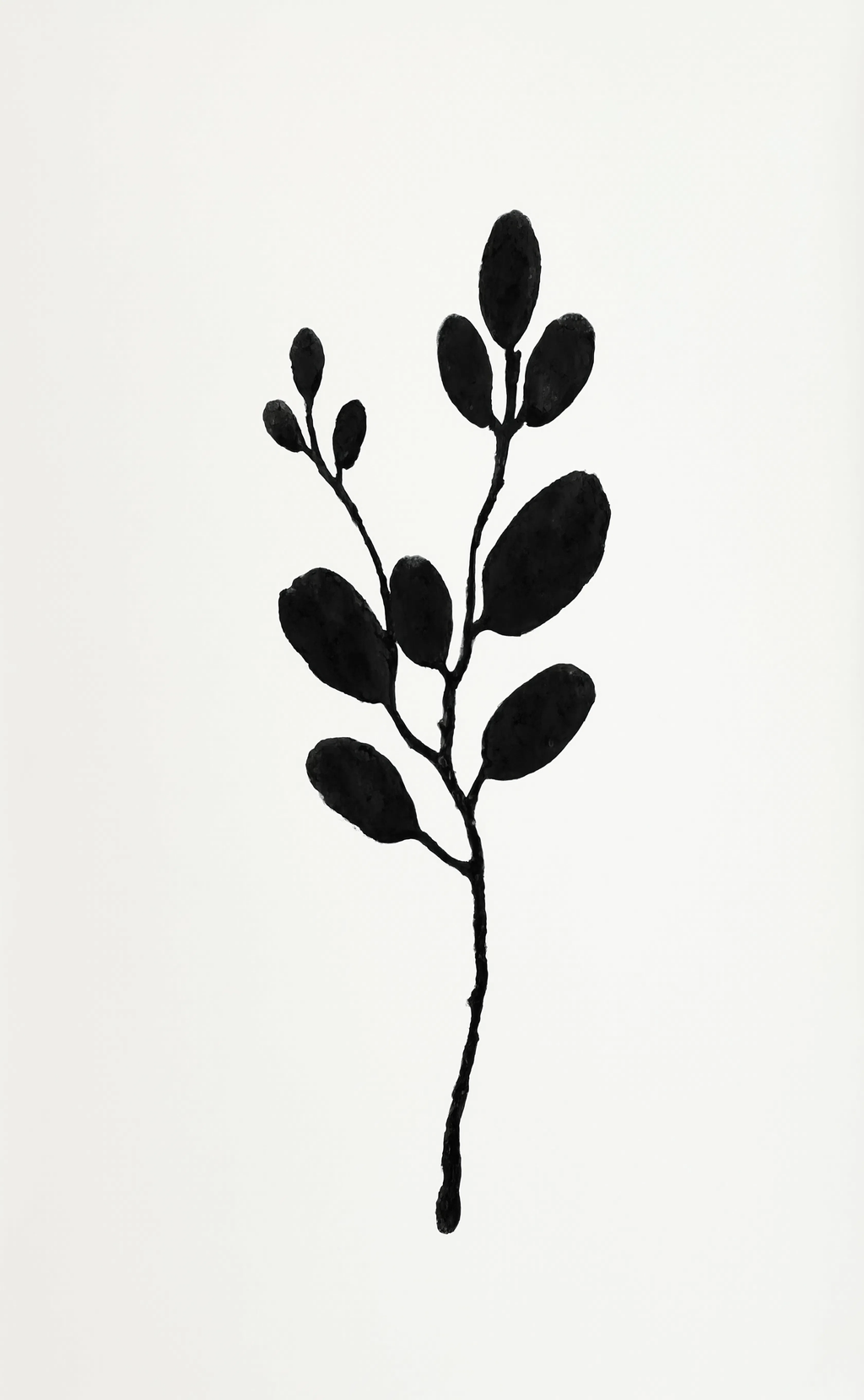 Set of 2 Minimalist Wall Art Prints | Monochrome Ink Botanical & Dashed Pastel Abstract