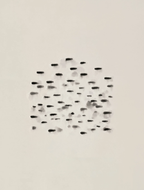 Set of 2 Ink Rings & Ink Dashes Prints | Contemporary Abstract Wall Art Set 50×70 cm