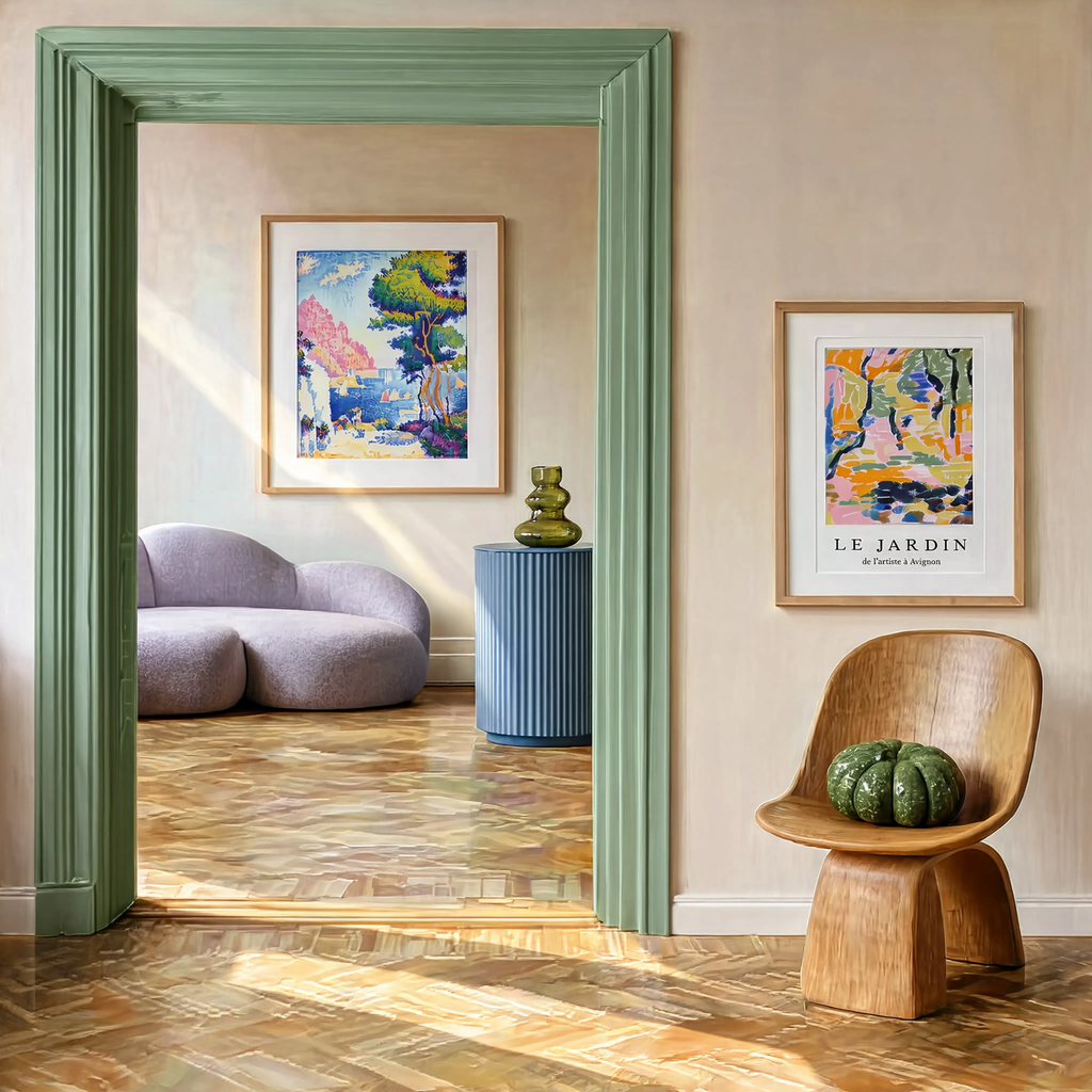 Set of 2 Henri Matisse & Paul Signac Wall Art Prints – French Modern & Coastal Landscape Gallery Set