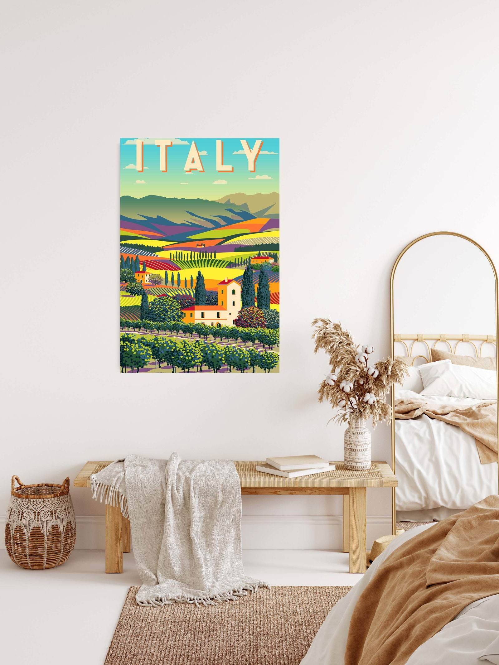 Italy Travel Poster - Hakyarts