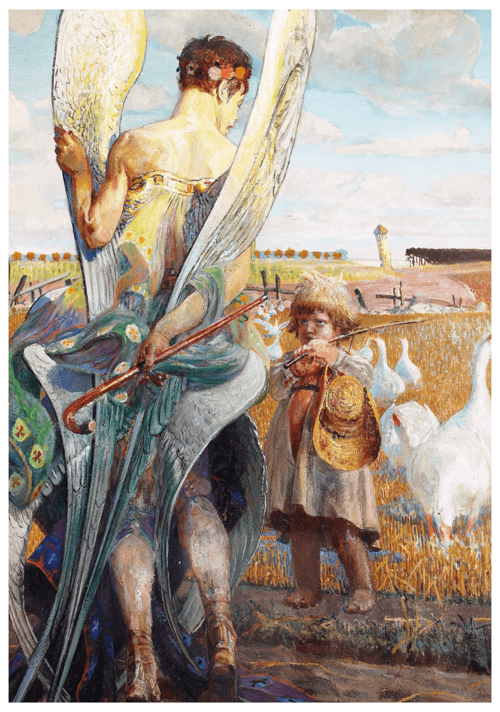 Jacek Malczewski - Angel, I Shall Follow Thee - Hakyarts