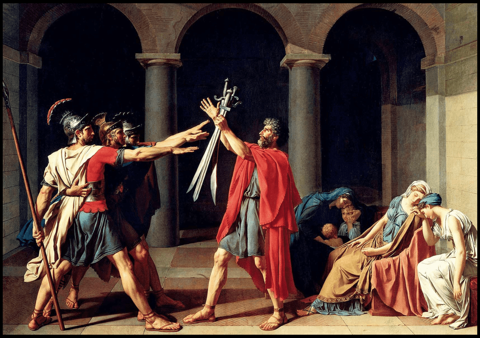 Jacques-Louis David - Le Serment des Horaces - Hakyarts