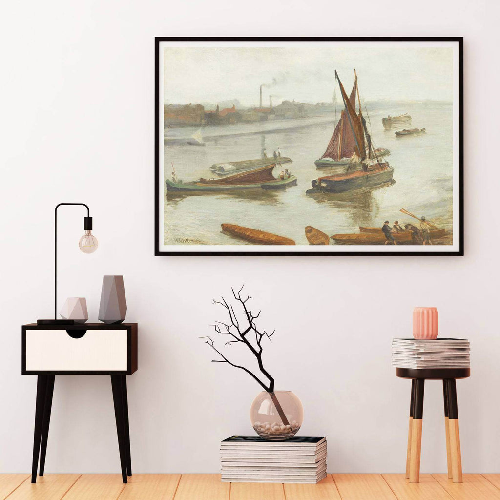 James McNeill Whistler - Grey and Silver: Old Battersea Reach - Hakyarts