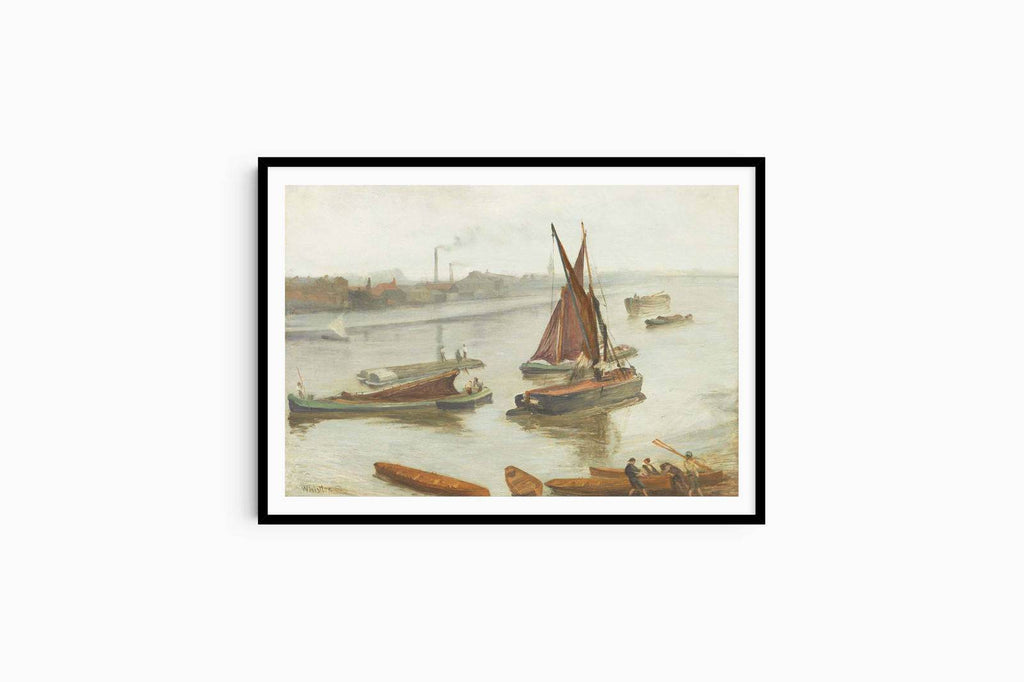 James McNeill Whistler - Grey and Silver: Old Battersea Reach - Hakyarts