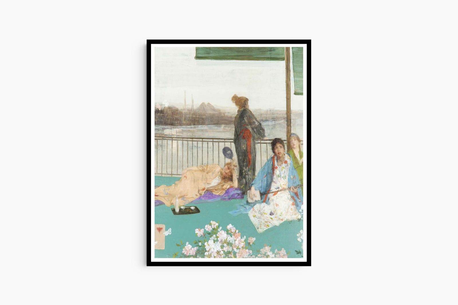 James McNeill Whistler - Variations in Flesh Colour and Green – The Balcony - Hakyarts