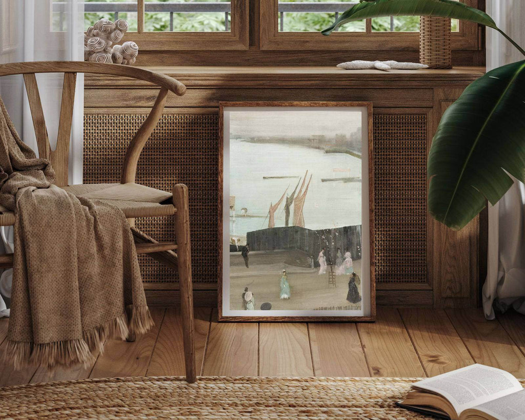 James McNeill Whistler - Variations in Pink and Grey: Chelsea - Hakyarts