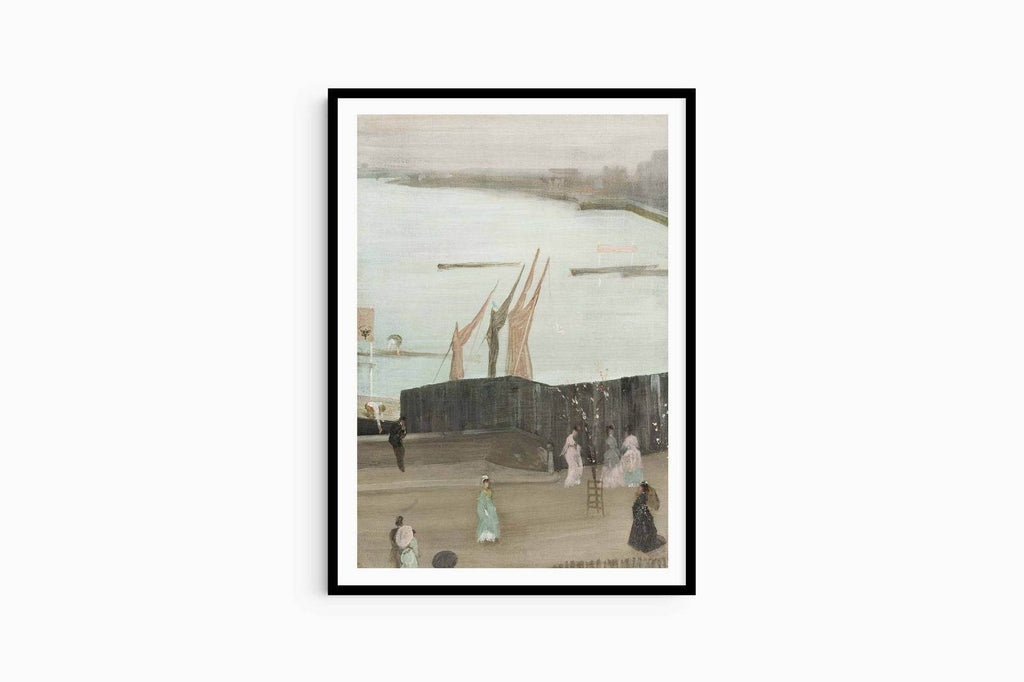 James McNeill Whistler - Variations in Pink and Grey: Chelsea - Hakyarts