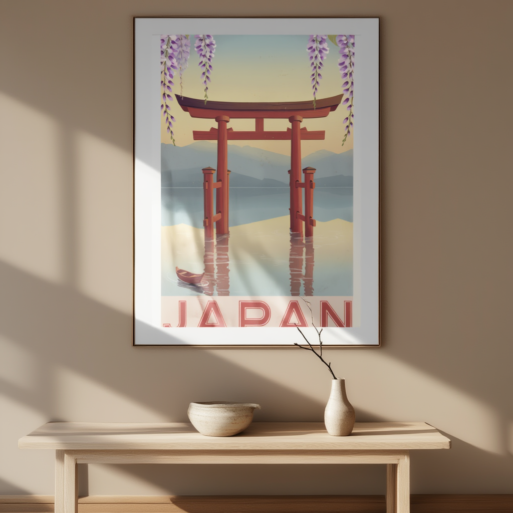 Illustrated Japan – Minimalist Travel Art Print