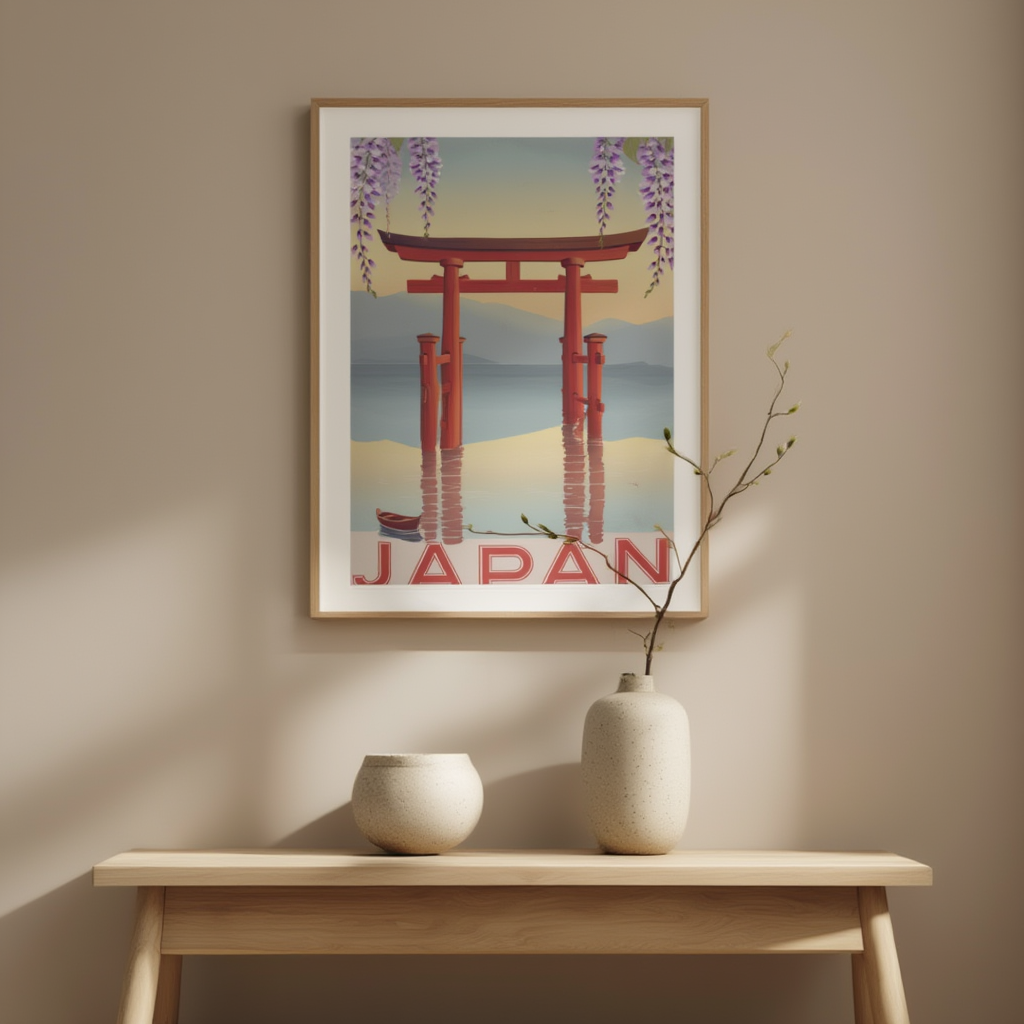 Illustrated Japan – Minimalist Travel Art Print