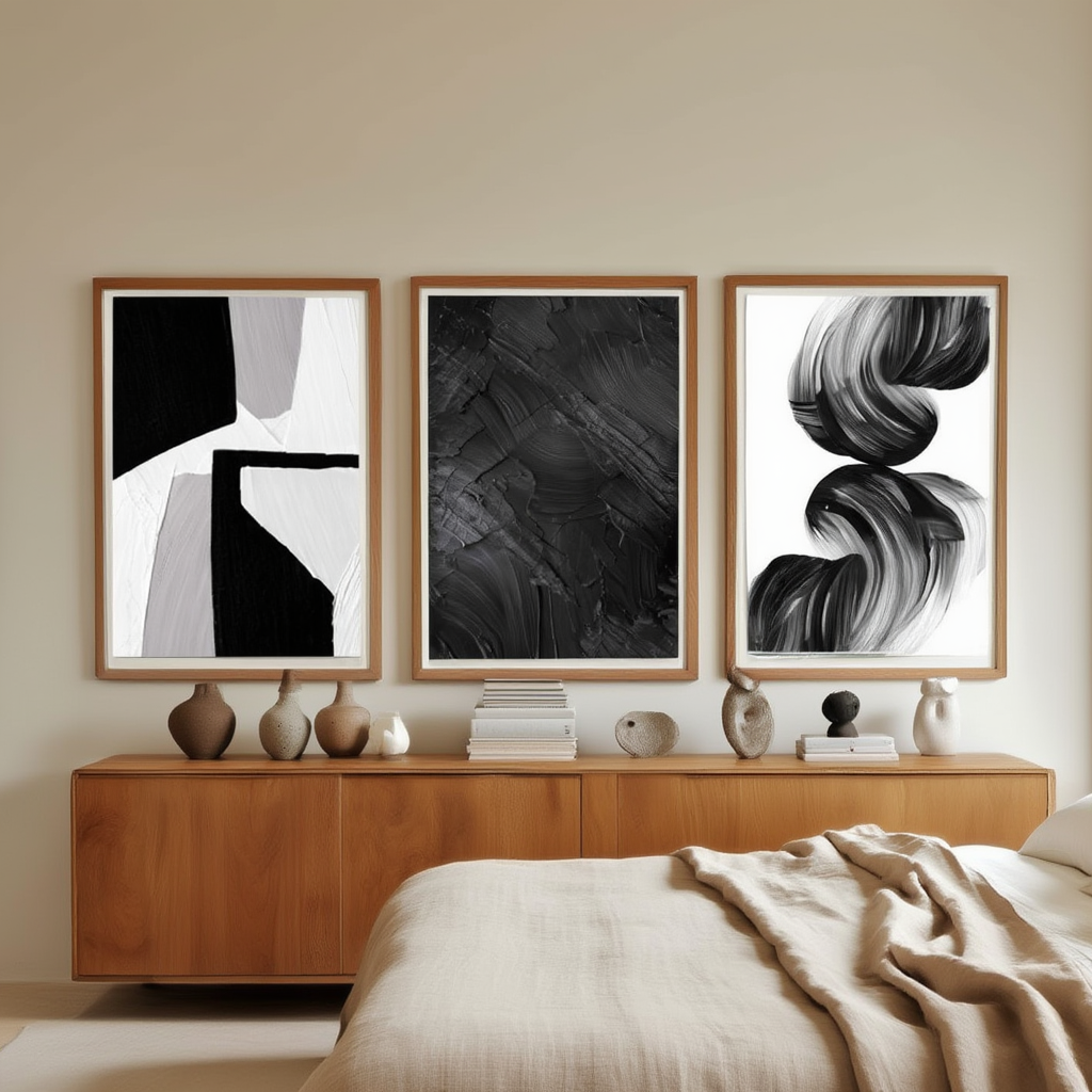 Minimalist Texture Painting Collection – Version 2 – Set of 3 - Hakyarts