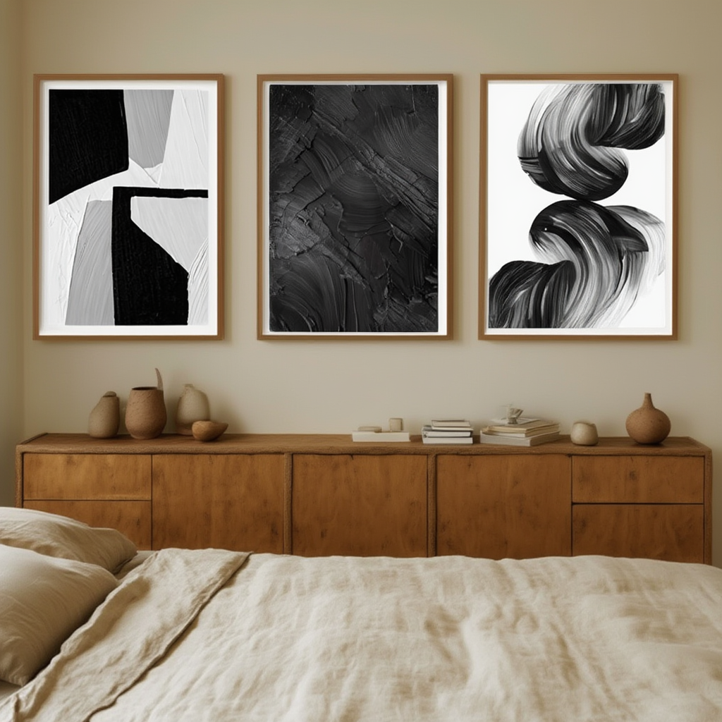 Minimalist Texture Painting Collection – Version 2 – Set of 3 - Hakyarts