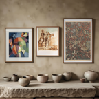 Set of 3 – Decorative, Surrealist & Abstract Modern Art Prints - Hakyarts