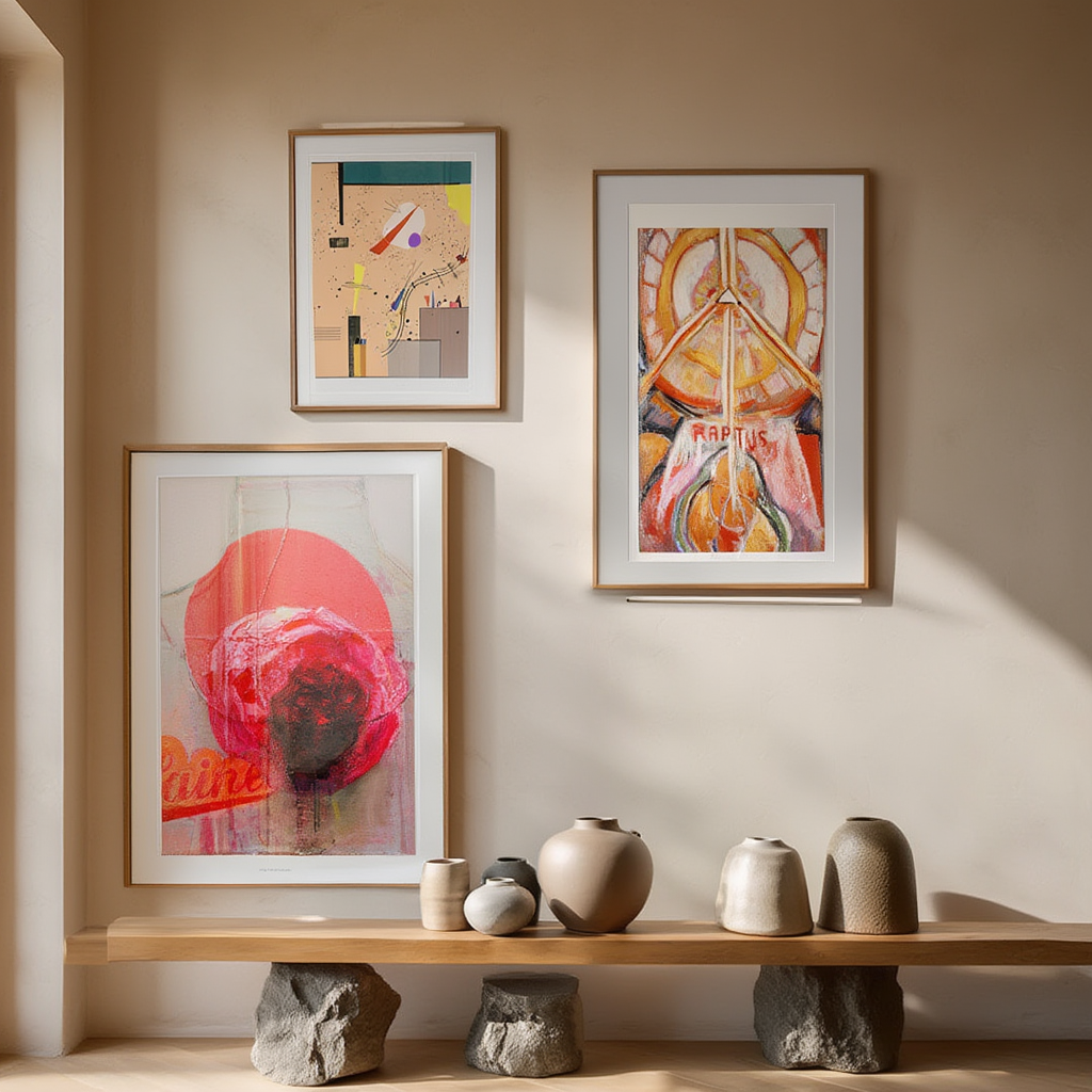 Set of 3 Spritze, Laine ja Laine IV & Raptus – Modernist & Contemporary Abstract Prints - Hakyarts