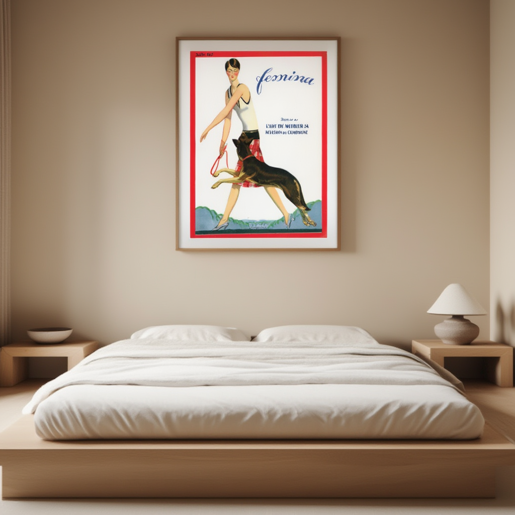 Femina July 1927 – L’art de meubler sa maison de campagne – Vintage Editorial Art Print