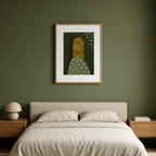 Sage Folk Figure | Modern Figurative Wall Art Print