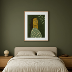 Sage Folk Figure | Modern Figurative Wall Art Print