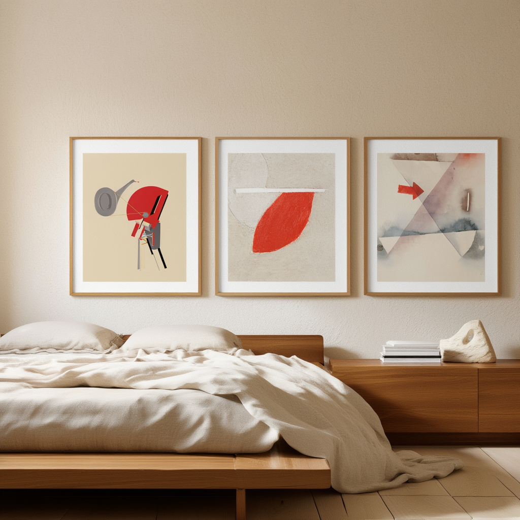 Set of 3 – Dada, Constructivist & Abstract Modern Art Prints