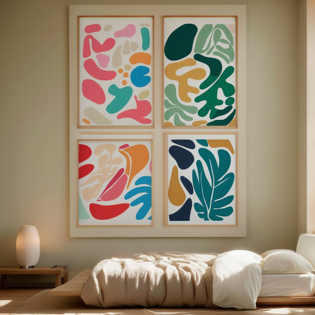 Matisse Artistic – Bedroom Set of 4 Prints - Hakyarts