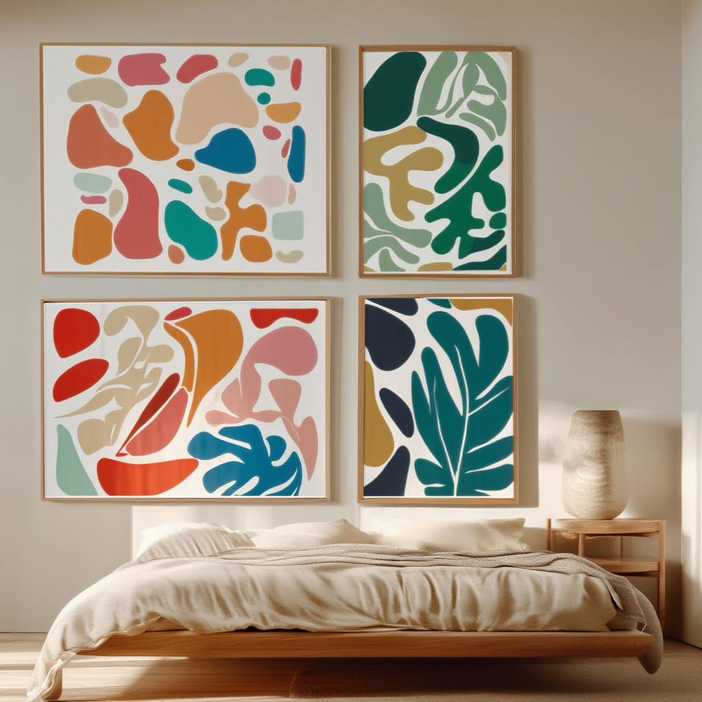 Matisse Artistic – Bedroom Set of 4 Prints - Hakyarts