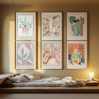 Floral & Figurative Wall Art – 6 Prints Mix & Match Collection