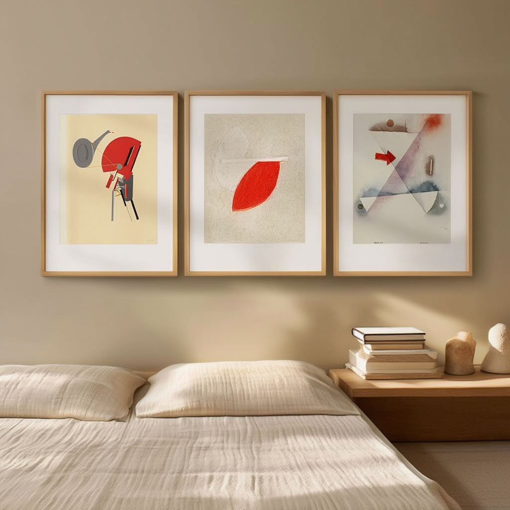 Set of 3 – Dada, Constructivist & Abstract Modern Art Prints