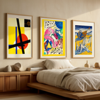 Set of 3 – Bauhaus & Expressionist Modern Art Prints - Hakyarts