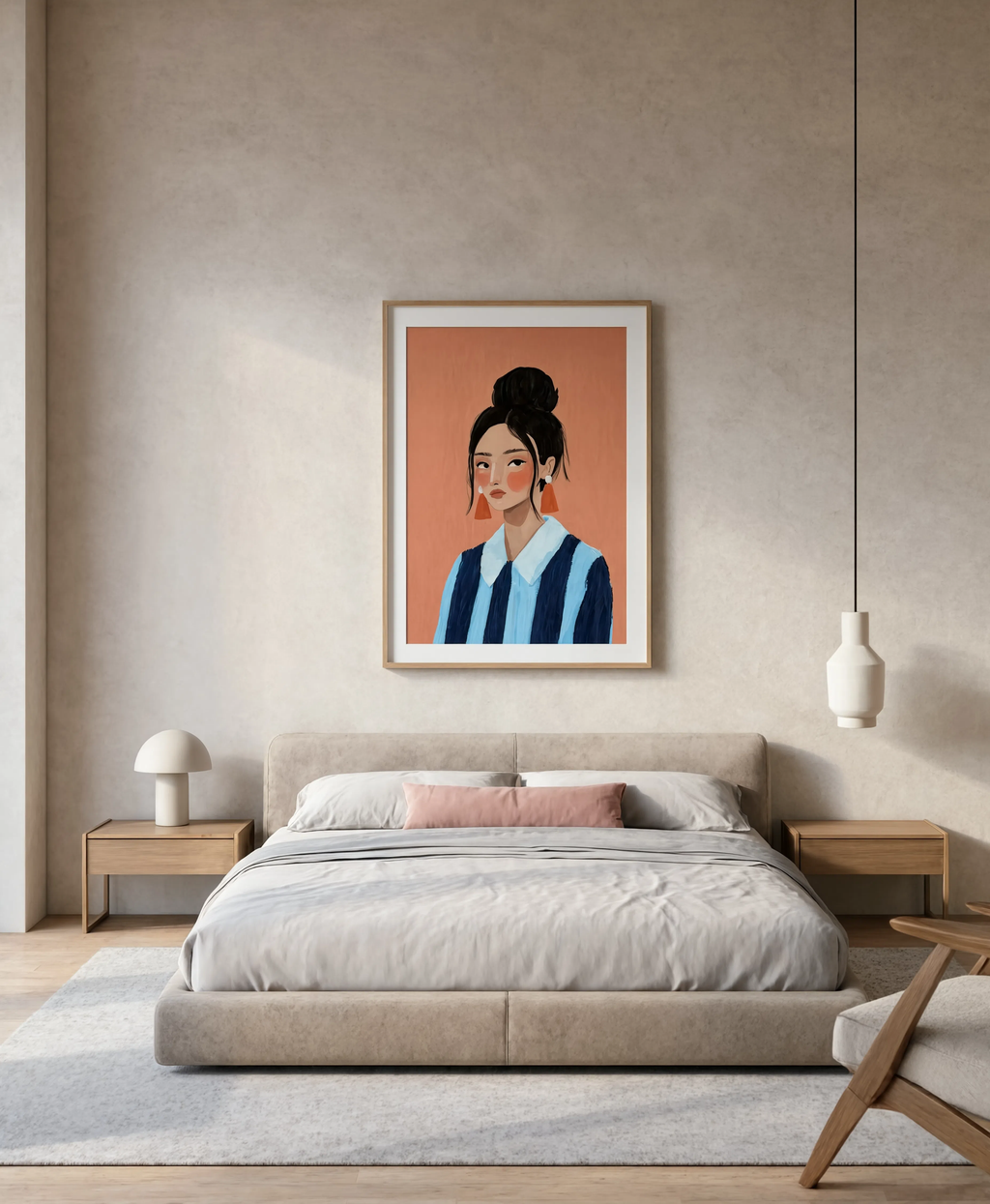Striped Whimsy | Contemporary Figurative Art Print
