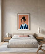 Striped Whimsy | Contemporary Figurative Art Print