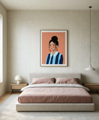 Striped Whimsy | Contemporary Figurative Art Print