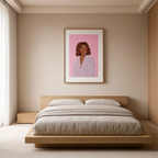 Colourful Cheeks Muse | Modern Figurative Art Print