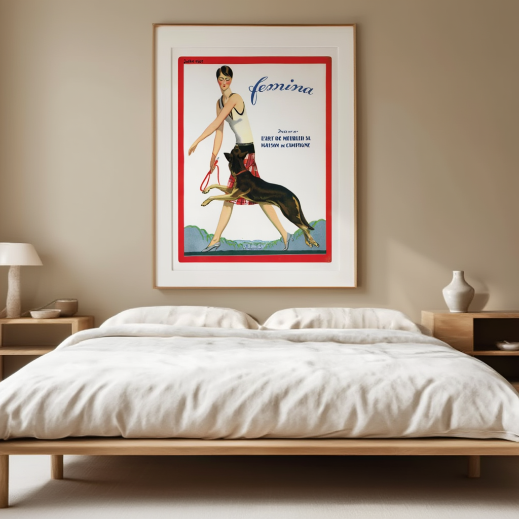 Femina July 1927 – L’art de meubler sa maison de campagne – Vintage Editorial Art Print