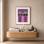 Modern Black Girls Cowgirl | Contemporary Western Art Print