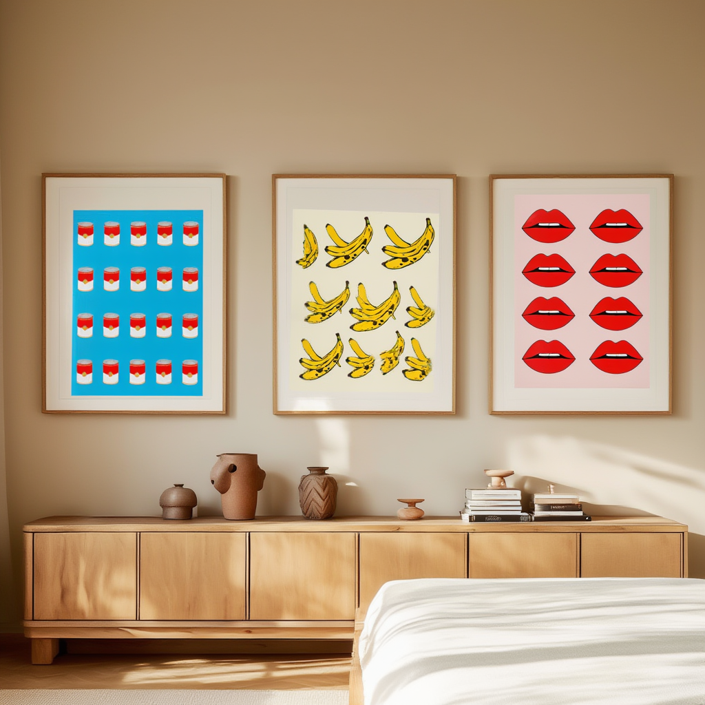 Pop Art Warhol – Bedroom Set of 3 Prints - Hakyarts
