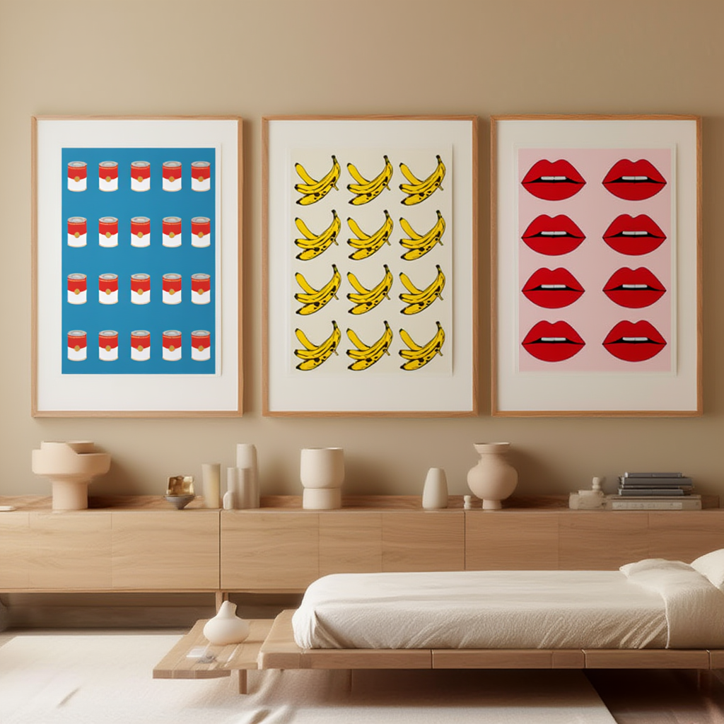 Pop Art Warhol – Bedroom Set of 3 Prints - Hakyarts