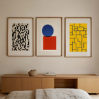 Bauhaus Trio – Set of 3 Art Prints - Hakyarts