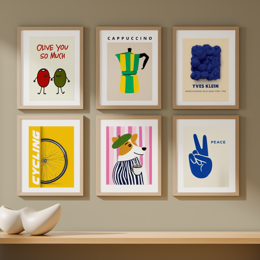 Abstract, Funny & Colorful – 6 Mix & Match Art Prints