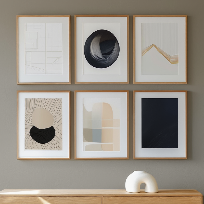 Trendy Gallery Wall – Living Room Set of 6