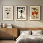 Set of 3 Cocktail Posters