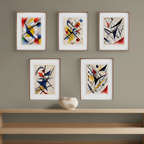 Kandinsky – Geometric Abstract Art “Concentric Circles”