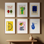 Abstract, Funny & Colorful – 6 Mix & Match Art Prints