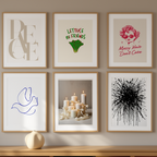 Modern Neutral Home Decor – 6 Prints | Minimalist Wall Art for Living Room, Bedroom & Office