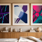 László Moholy-Nagy – 3 Abstract Prints | Modernist Bauhaus Wall Art